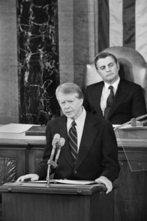 U.S. President Jimmy Carter delivering State of the Union Address to Joint Session of Congress, Washington