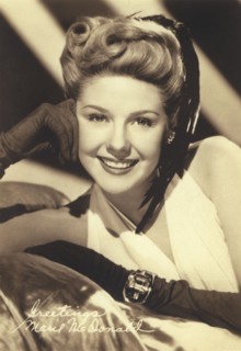 American Singer and Actress Marie McDonald