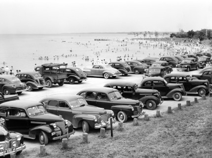 Parked Cars at Beach