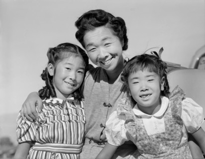 Mrs. Nakamura and her two Daughters