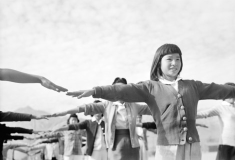 Group of School Girls doing Calisthenics