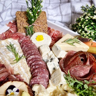 Charcuterie Grazing Board with Sausage