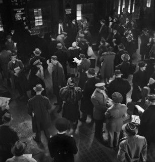 Passengers waiting for Trains