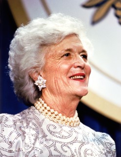 U.S. First Lady Barbara Bush