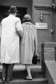 Couple entering Planned Parenthood Building