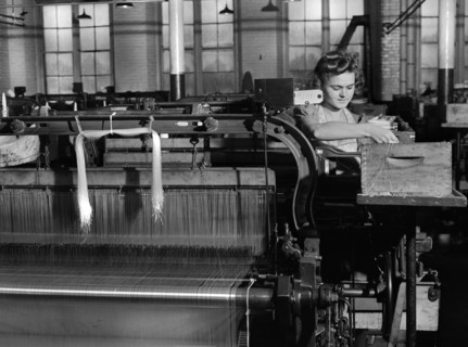 Female Worker at Loom