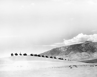 Military on Horseback in Desert