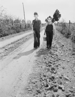 Two Boys walking home from School