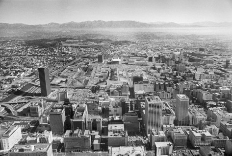 High Angle View of Downtown Los Angeles