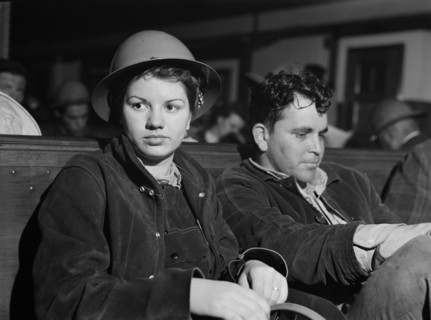 Two Shipyard Workers leaving Richmond