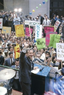 New York Governor Nelson Rockefeller campaigning