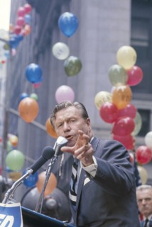 New York Governor Nelson Rockefeller campaigning