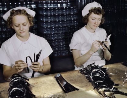 Two Female War Production Workers
