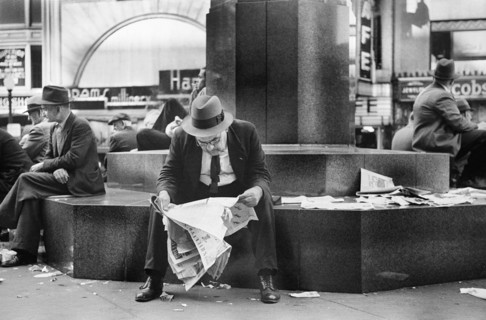 Man reading Newspaper