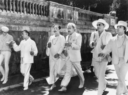 Michel Serrault (2nd left)