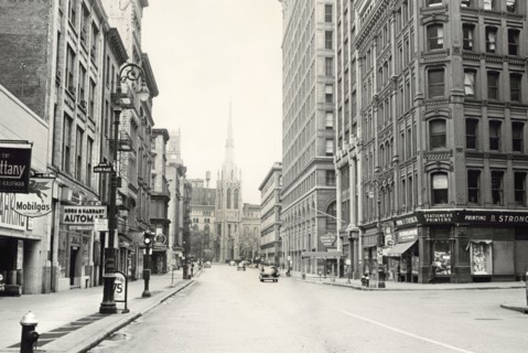 Broadway and Astor Place looking North