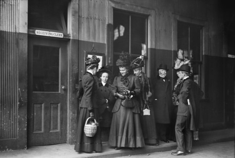 Andrew Carnegie (3rd right with beard)