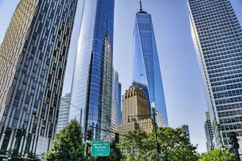 Downtown Skyline with One World Trade Center