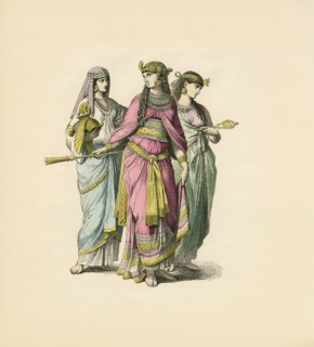 Egyptian Queen with Two Noblewomen