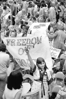 Demonstration protesting anti-abortion candidate Ellen McCormack