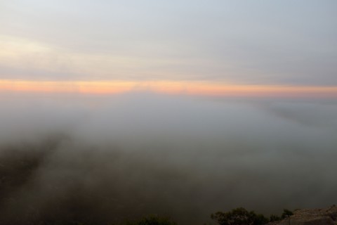 Fog and Sunrise