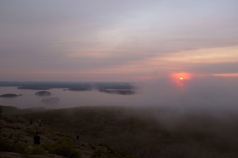 Group of People gathered to watch Sunrise