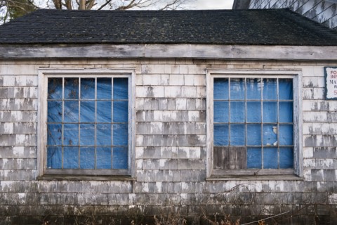 Dilapidated Wood Shingle building