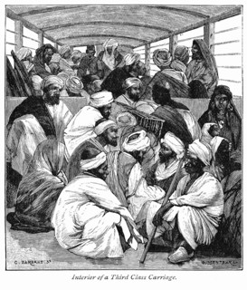 Interior of a Third Class Carriage on Train from Alexandria to Cairo
