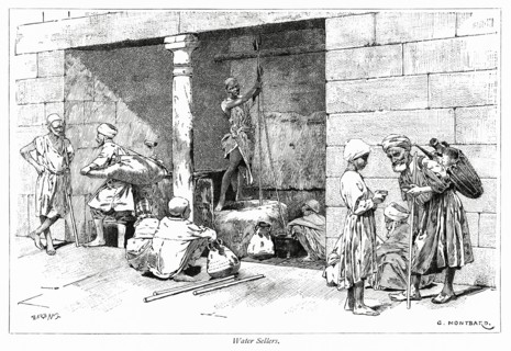 Water Sellers refilling at a Well