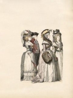Fashionable Man and Three Women