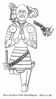 From the Brass of Sir John Drayton