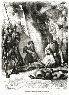 Death of Gaston de Fix at Ravenna