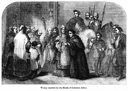 Wolsey received by the Monks of Leicester Abbey