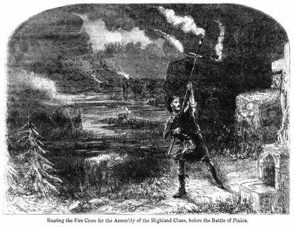 Rearing the Fire Cross for the Assembly of the Highland Clans