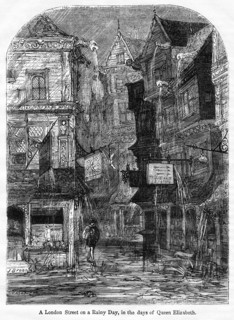 A London Street on a rainy day