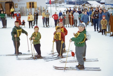 Group of Young Skiers