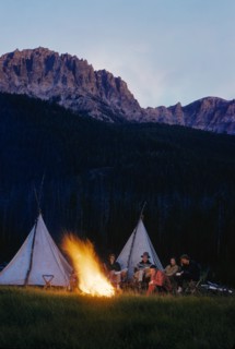 Bonfire at Campsite