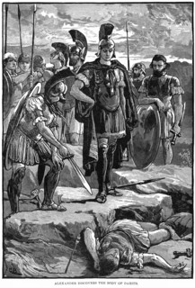Alexander discovers the body of Darius