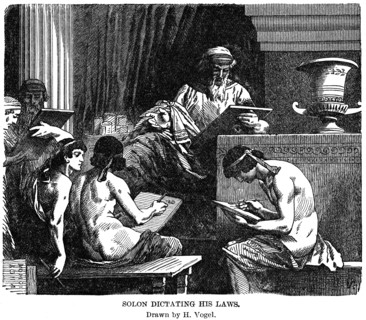 Solon Dictating His Laws