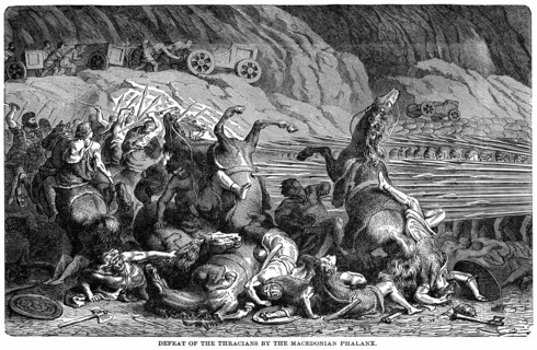 Defeat of Thracians by the Macedonian Phalanx