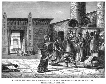 Ptolemy Philadelphus Discussing with the Architects the plans for the Alexandrian Library