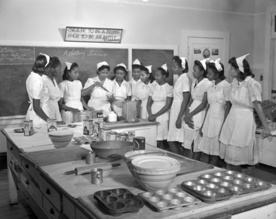 Students in Home Economics Class