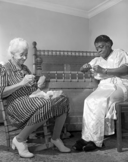 Mary McLeod Bethune and Mrs. Davis