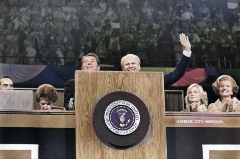Gerald Ford and Ronald Reagan