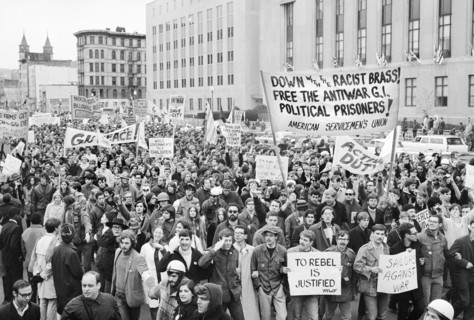 Rally against U.S. President Richard Nixon