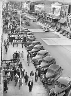 High Angle View Street Scene
