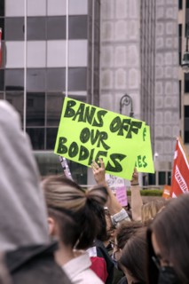 Bans off our Bodies Sign at Abortion Rights Rally