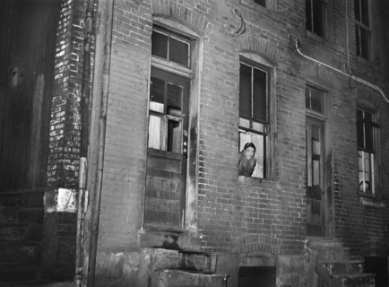 Prostitute in window