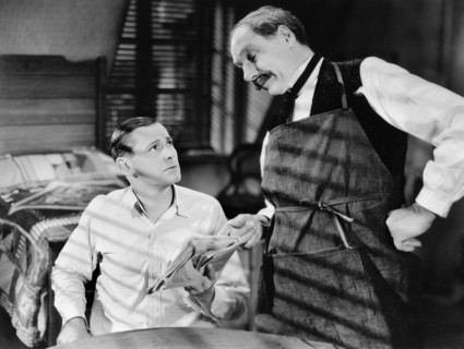Herbert Marshall (left)