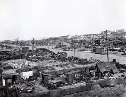 Ruins after U.S. Air Force air raids